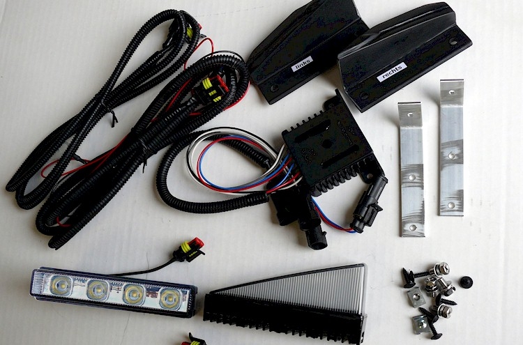 LED Tagfahrlicht Set 'chrome' 